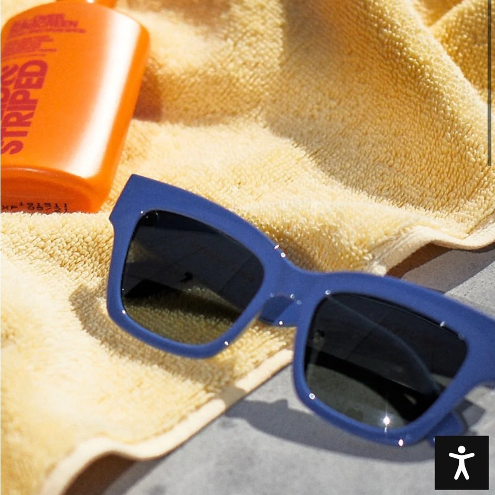 Le Specs Bold Blue Sunglasses